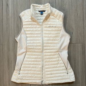 NWOT Eddie Bauer STORMDOWN 800 Creamy White Vest M
